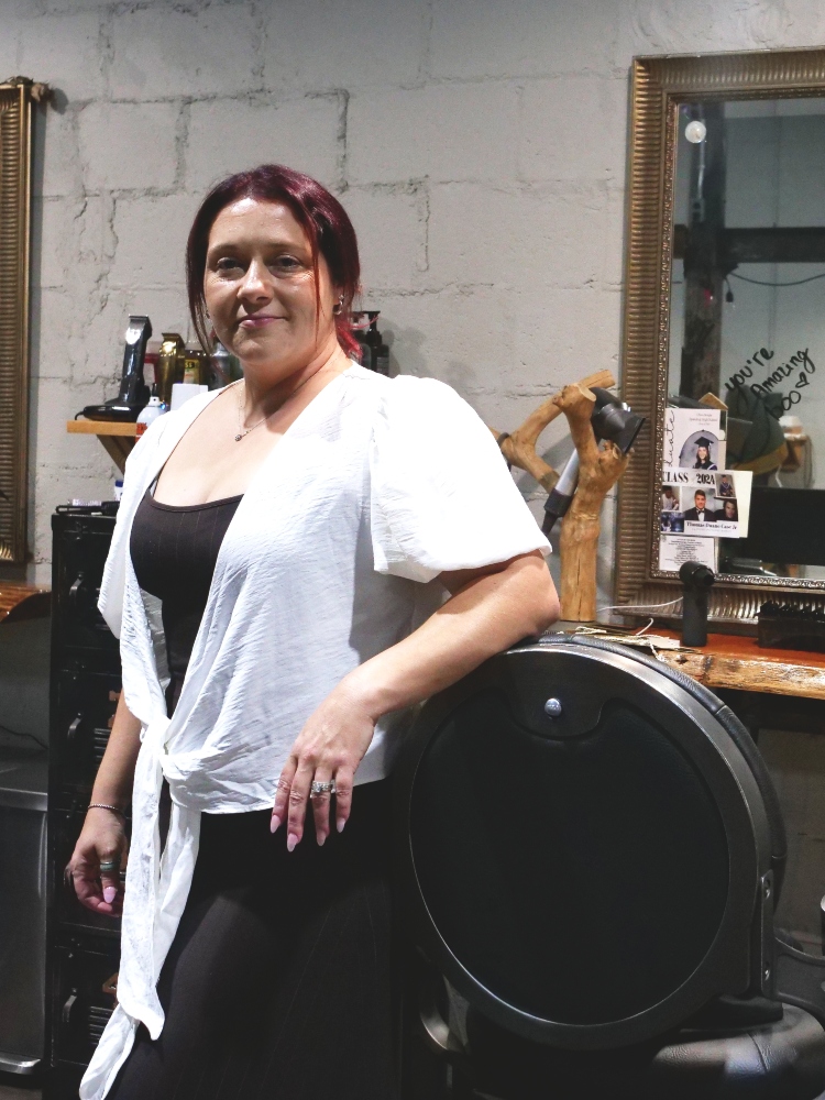 Amanda Case, Barber at Fading Traditions Barber Shop