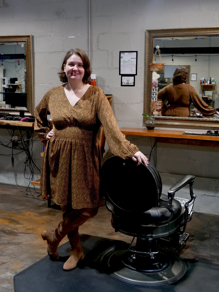 Caitlin Morris, Cosmetologist at Fading Traditions Barber Shop