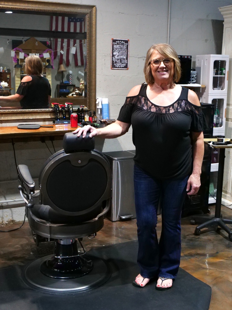 Lisa Crane Vining, Barber at Fading Traditions Barber Shop
